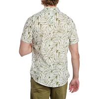 Chemise à manches courtes en rayonne Ecovero, coupe ajustée