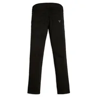 Boy's Cotton-Blend Solid Jeans