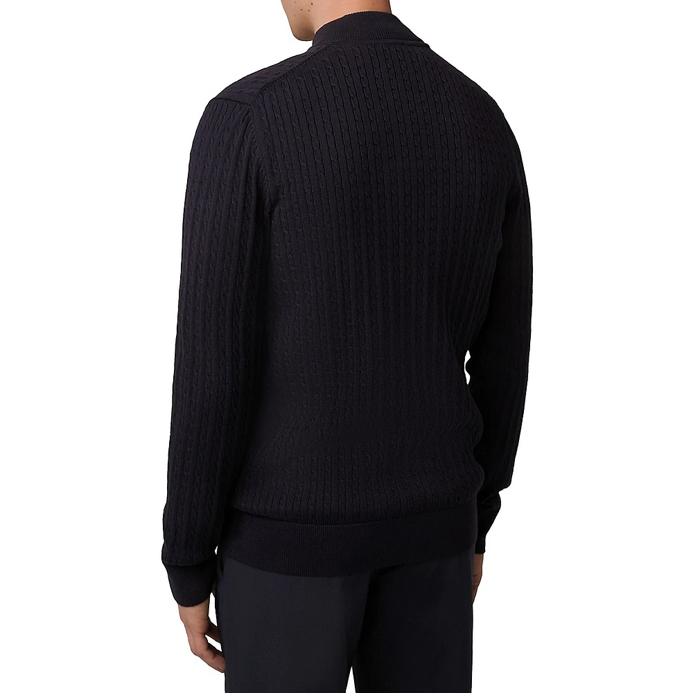 Kito Cable-Knit Zip Sweater