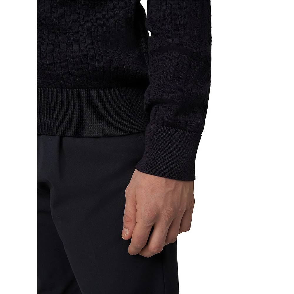 Kito Cable-Knit Zip Sweater