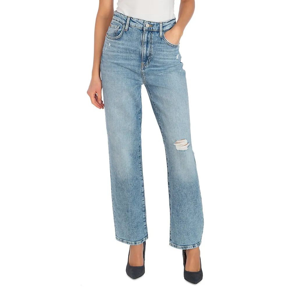 Melrose High-Rise Straight-Leg Jeans