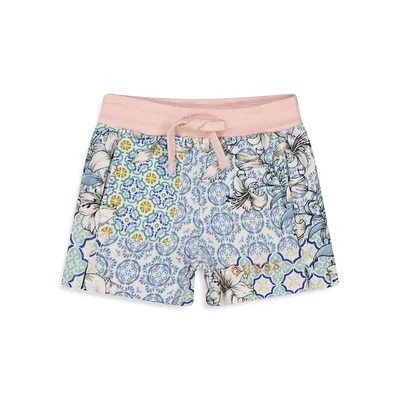 Little Girl's Guess Eco Organic Cotton Printed Shorts