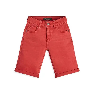 Boy's Guess Eco Organic Cotton-Blend Denim Shorts