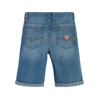 Boy's Denim Linen Shorts