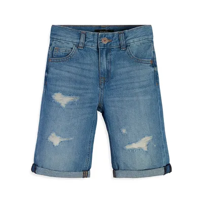 Boy's Denim Linen Shorts