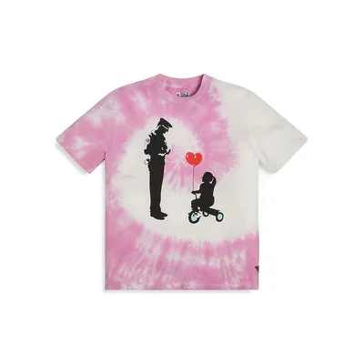 Girl's Originals Banksy Collection Police Love Balloon T-Shirt