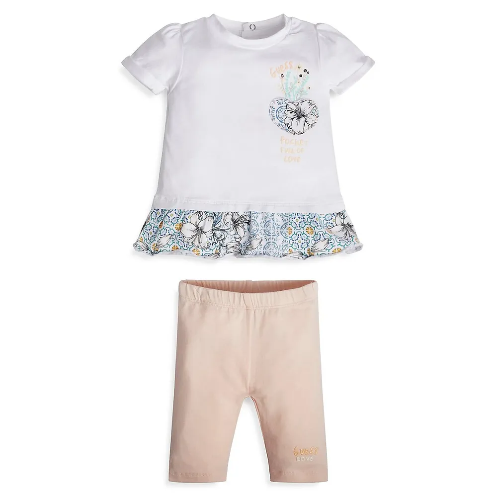 Baby Girl's 2-Piece Pocket Full of Love Tunic Set