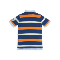 Boy's Striped Organic Cotton Polo Shirt