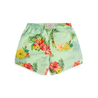 Boy's Mini Me Tropical Swim Trunks