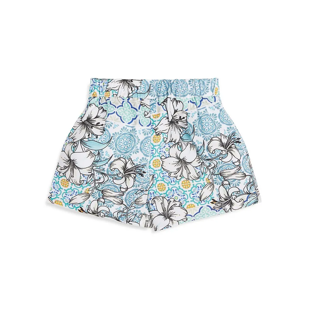 Little Girl's Printed Pull-On Shorts