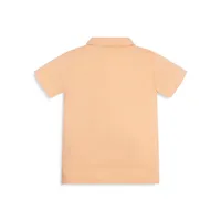 Boy's Logo-Print Cotton Polo Shirt