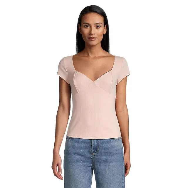 Corset Style Ribbed Top