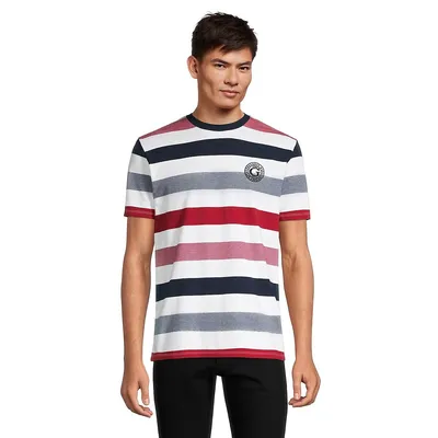 Piqué Dock Stripe Crewneck T-Shirt