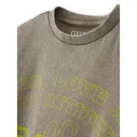 Boy's Organic Cotton Oversized Graphic T-Shirt