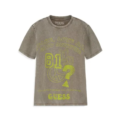 Boy's Organic Cotton Oversized Graphic T-Shirt