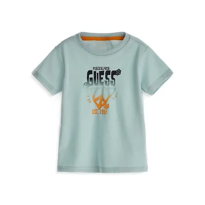 Little Boy's Organic Cotton-Blend Logo T-Shirt