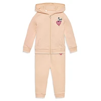 Baby's 2-Piece Panda Heart Hoodie & Joggers Set