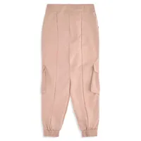 Girl's Sueded Cargo Jogger Pants