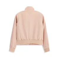 Girl's Front-Zip Sweatshirt Jacket