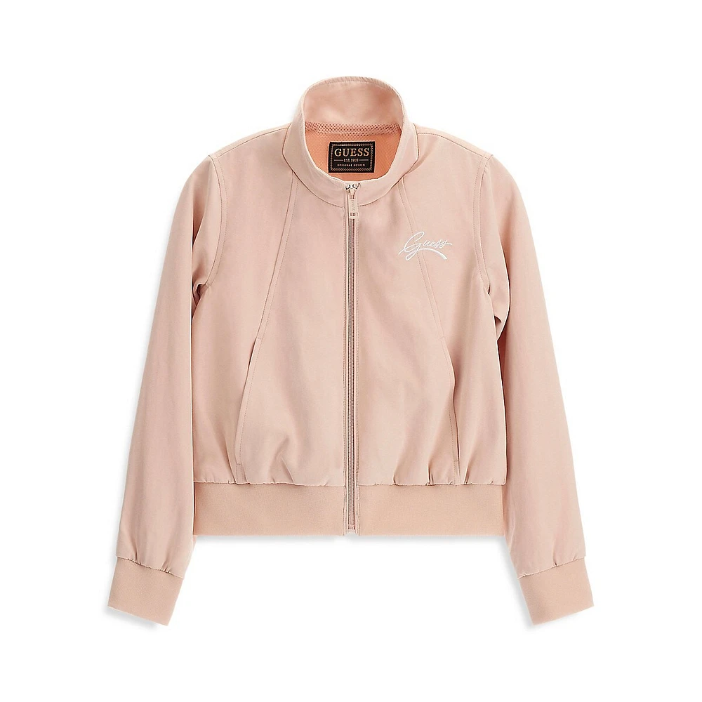 Girl's Front-Zip Sweatshirt Jacket