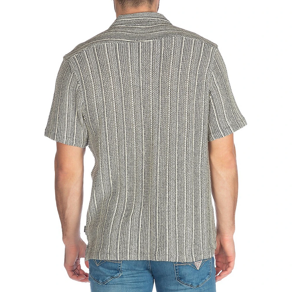 Mojave Jacquard Stripe Knit Shirt