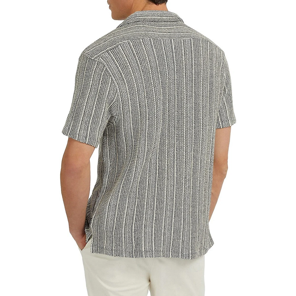 Mojave Jacquard Stripe Knit Shirt