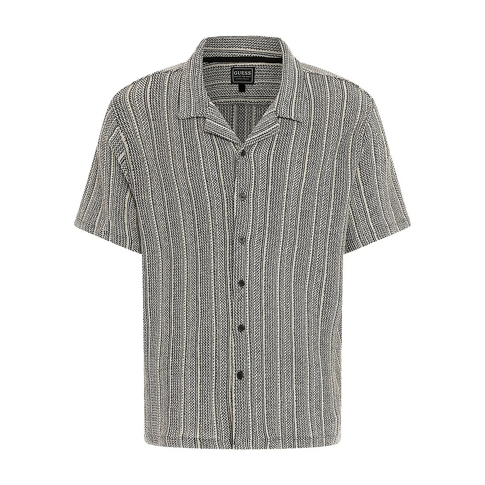 Mojave Jacquard Stripe Knit Shirt