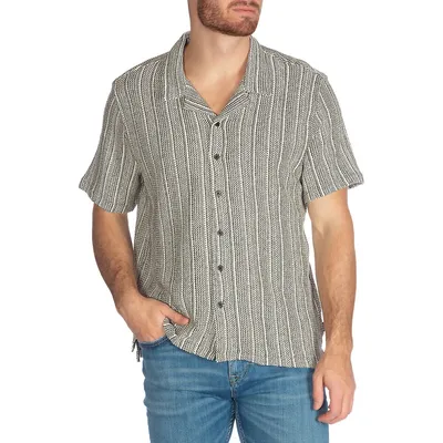 Mojave Jacquard Stripe Knit Shirt