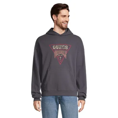 Guess Originals Vintage-Style Triangle Logo Hoodie