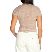 Short-Sleeve Leila Lace Top