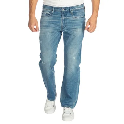 Relaxed-Fit Straight-Leg Jeans