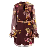 Long Sleeve Ilenia Belted Dress