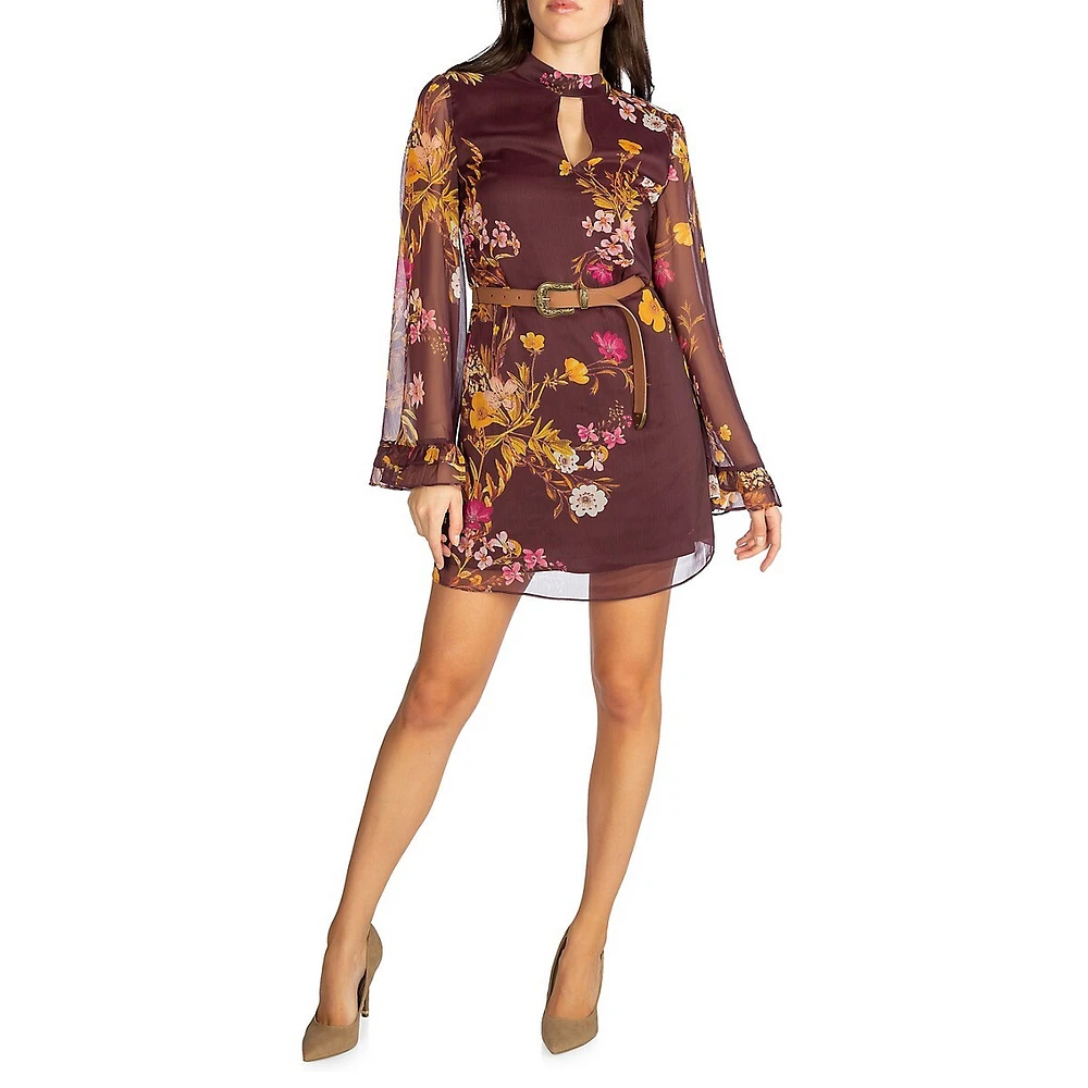 Long Sleeve Ilenia Belted Dress