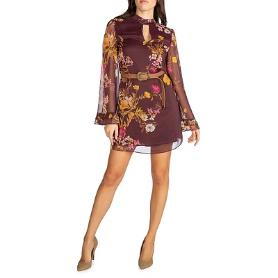 Long Sleeve Ilenia Belted Dress