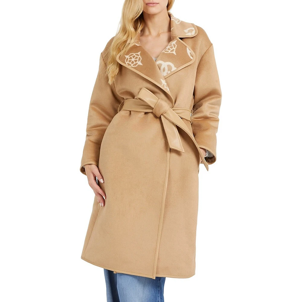 Ludovica Logo Wrap Coat