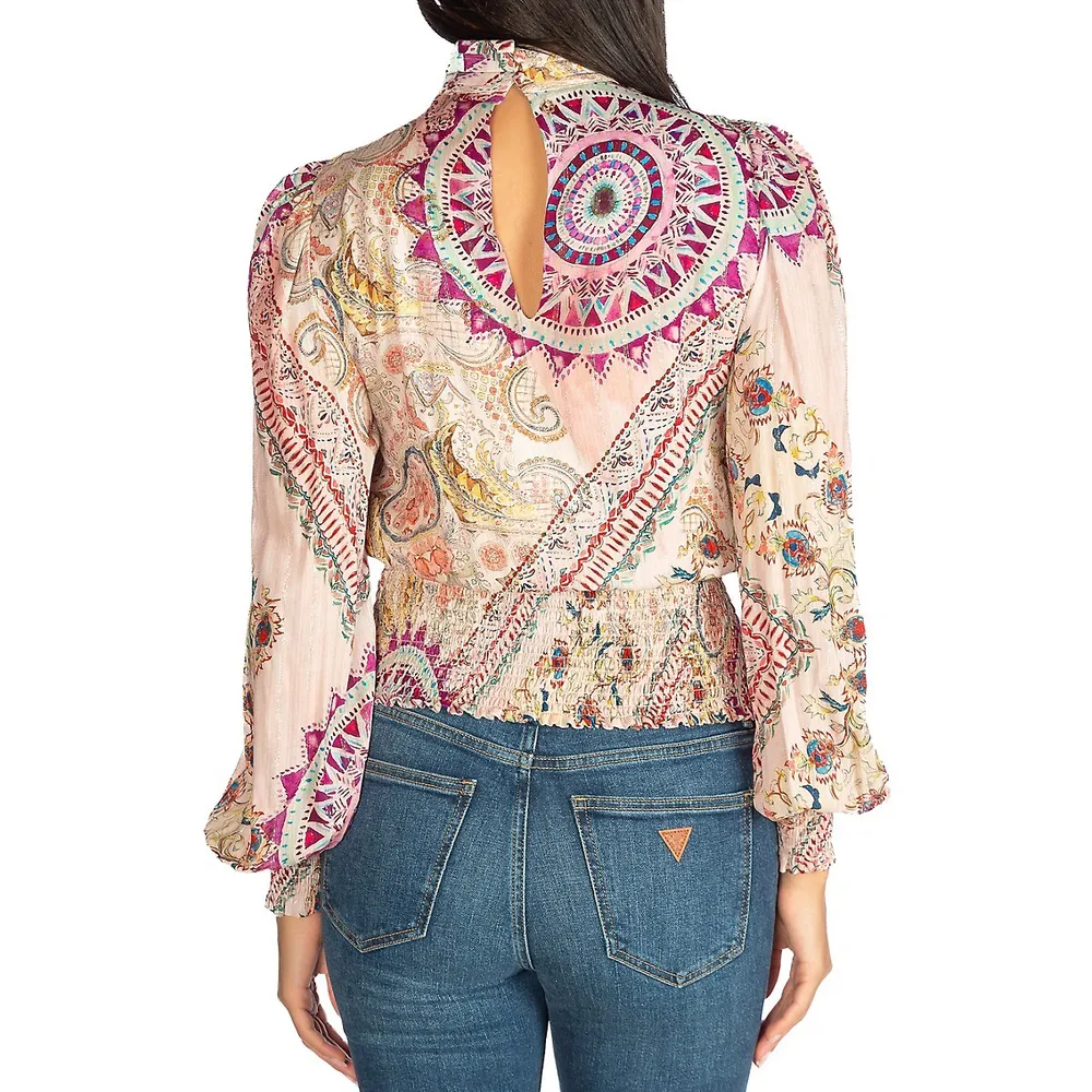 Monique Blouson Print Top