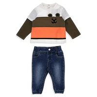 Baby Boy's Top and Denim Pant Set