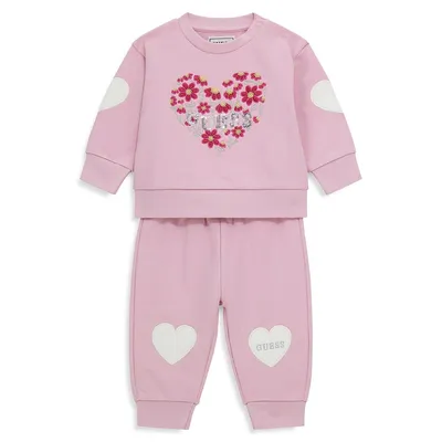 Baby Girl's Active Top and Pants Set