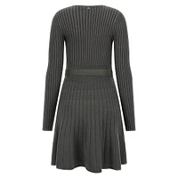 Paige Rib-Knit Sweater Dress