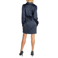 Alya Wrap-Tie Shirtdress