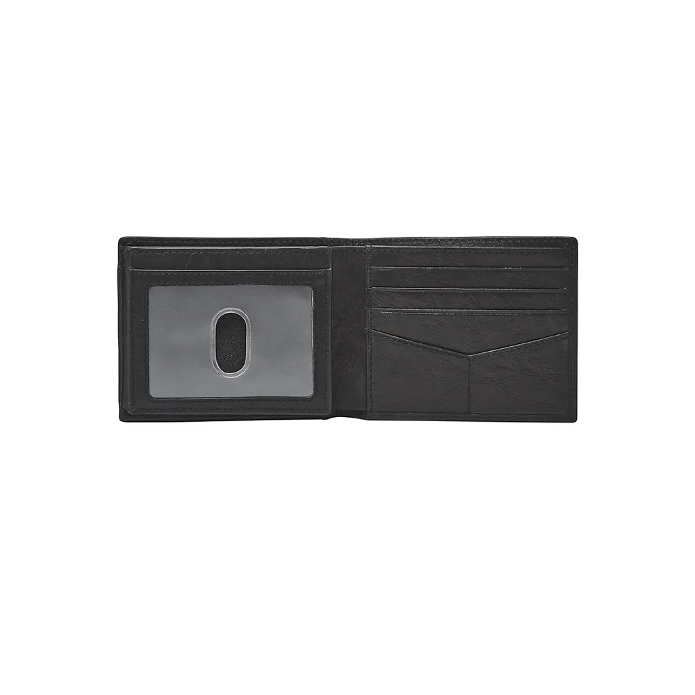 Neel Flip ID Leather Bi-Fold Wallet