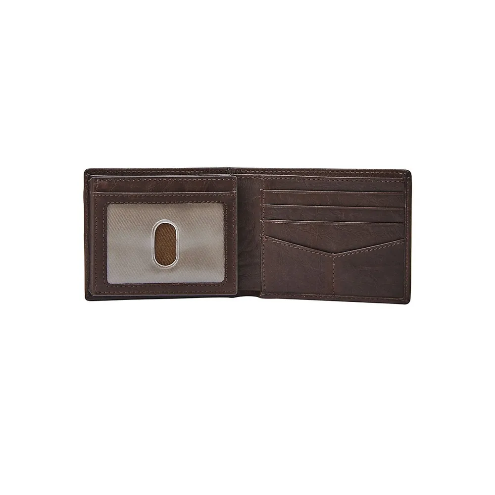 Neel Flip ID Leather Bi-Fold Wallet