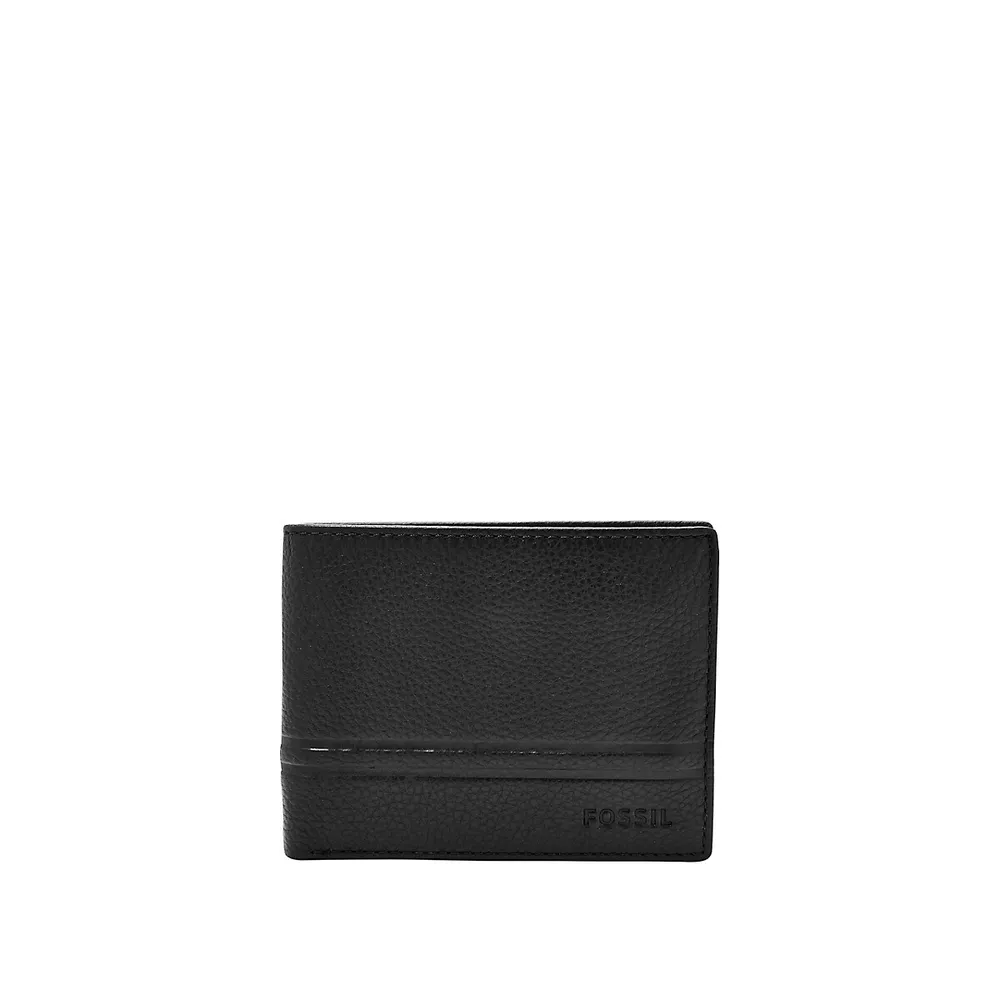  BREED Locke Genuine Leather Bi-Fold Wallet - Navy : Clothing,  Shoes & Jewelry