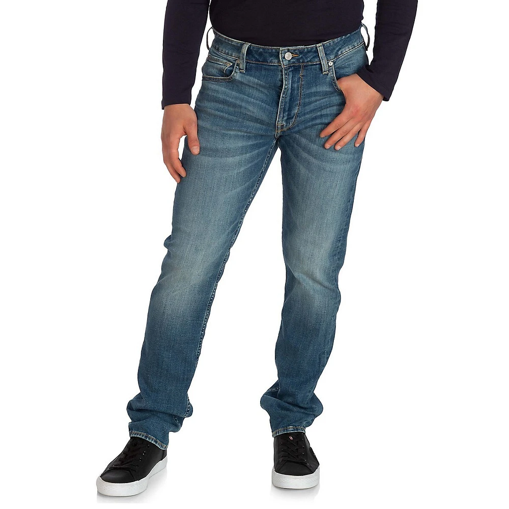 Slim-Fit Tapered-Leg Jeans