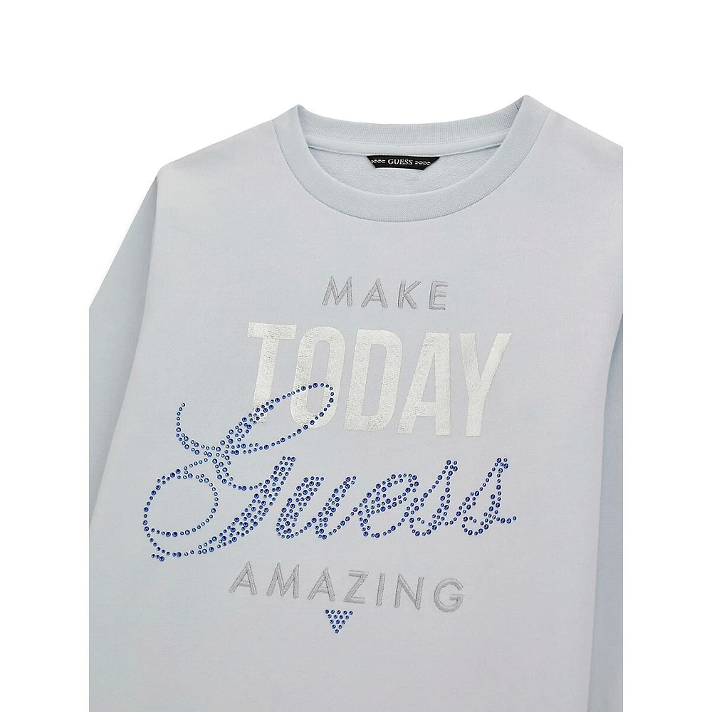 Girl's Crewneck Amazing Day Sweatshirt