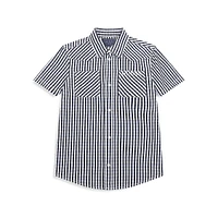 Little Boy's Organic Cotton Gingham Shirt