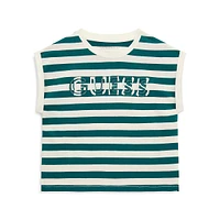 Girl's Eco Stripe Patch Logo Sleeveless Top