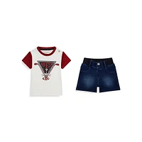 Baby Boy's 2-Piece T-Shirt & Shorts Set