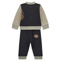 Baby Boy's Guess Eco 2-Piece Zip-Up Active Set