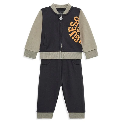 Baby Boy's Guess Eco 2-Piece Zip-Up Active Set